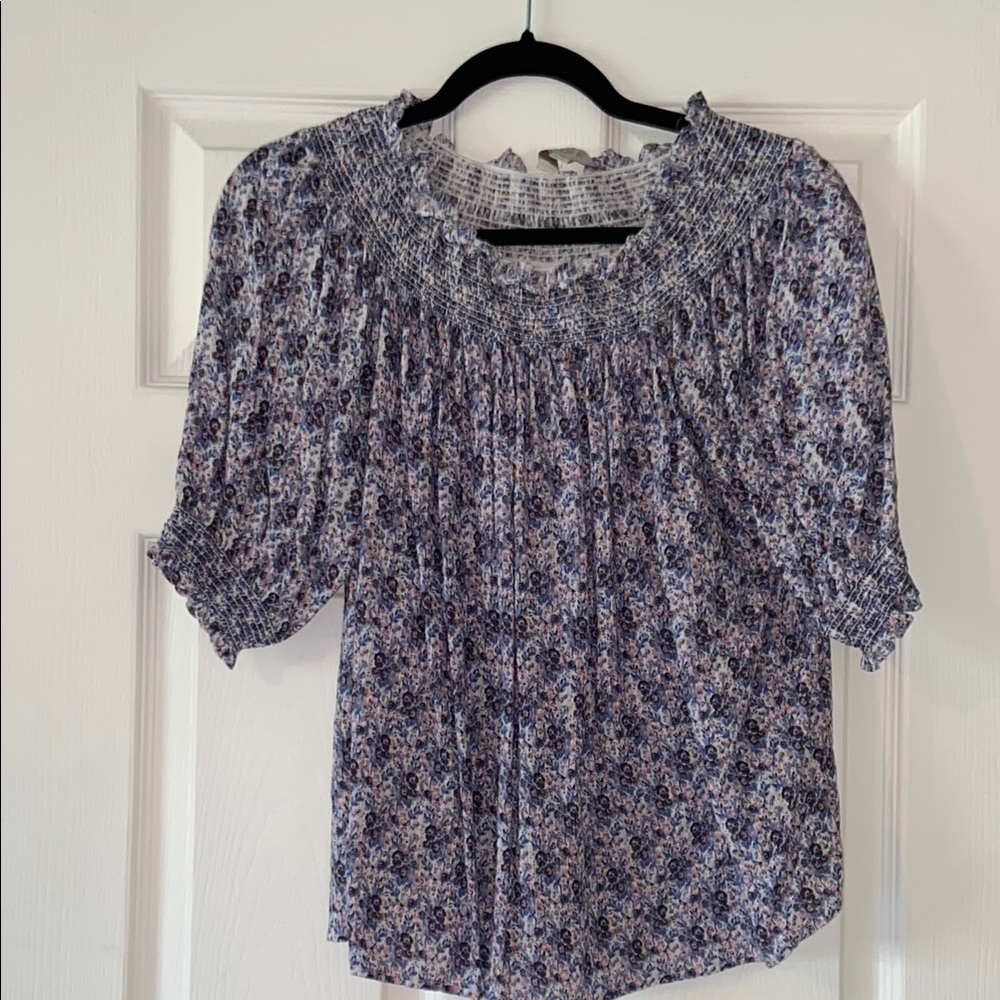 Floral Smocked Women's Top